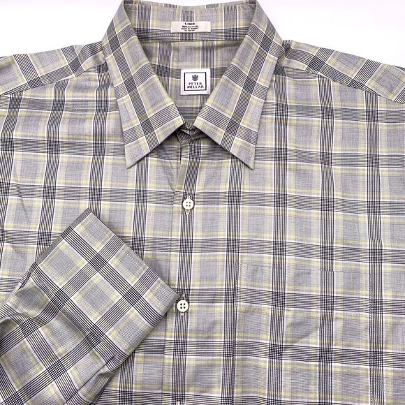 Peter Millar Men's Long Sleeve Multicolor Striped‎ Button Up Large Shirt - Picture 1 of 5
